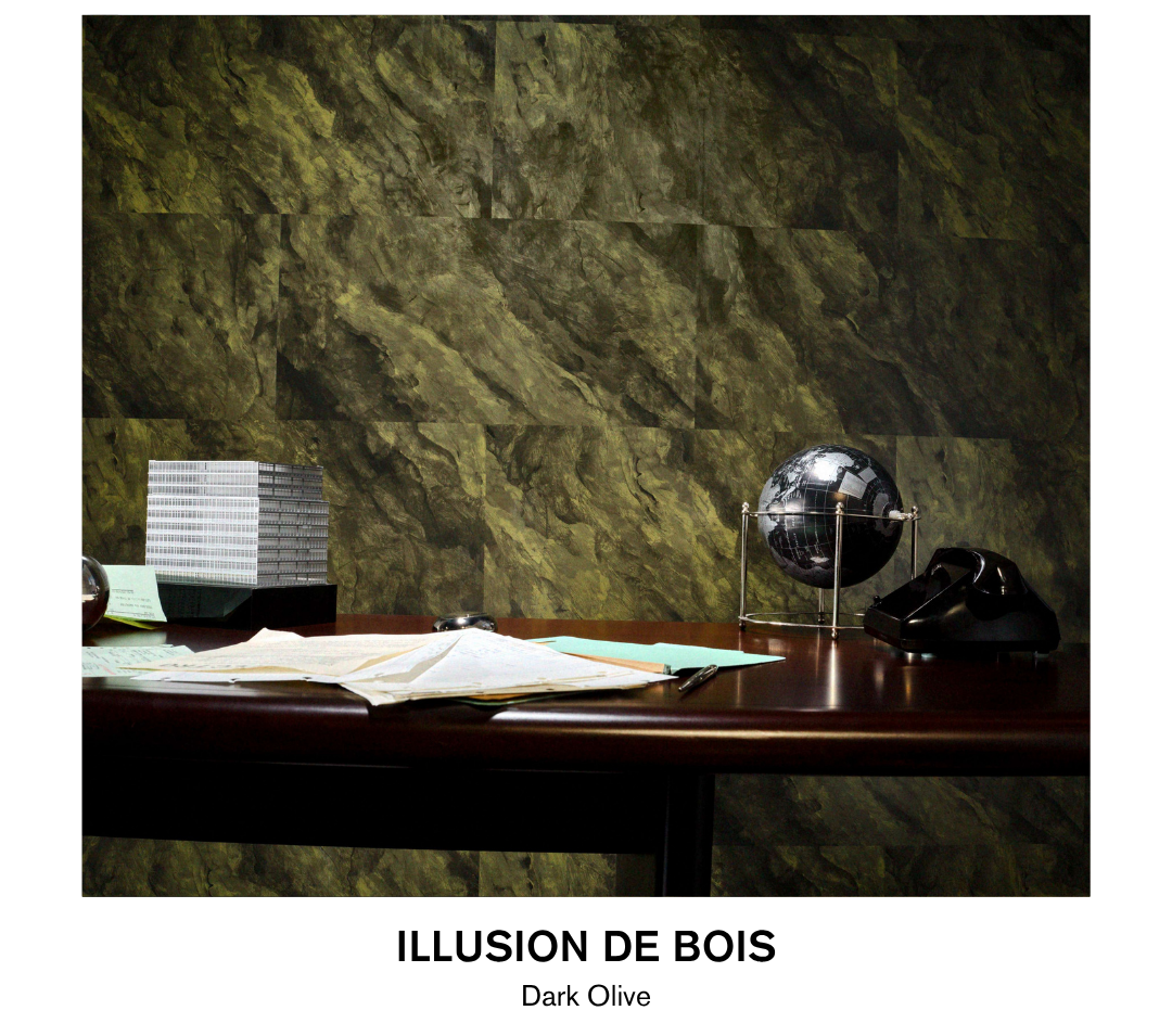 ILLUSION DE BOIS in Dark Olive