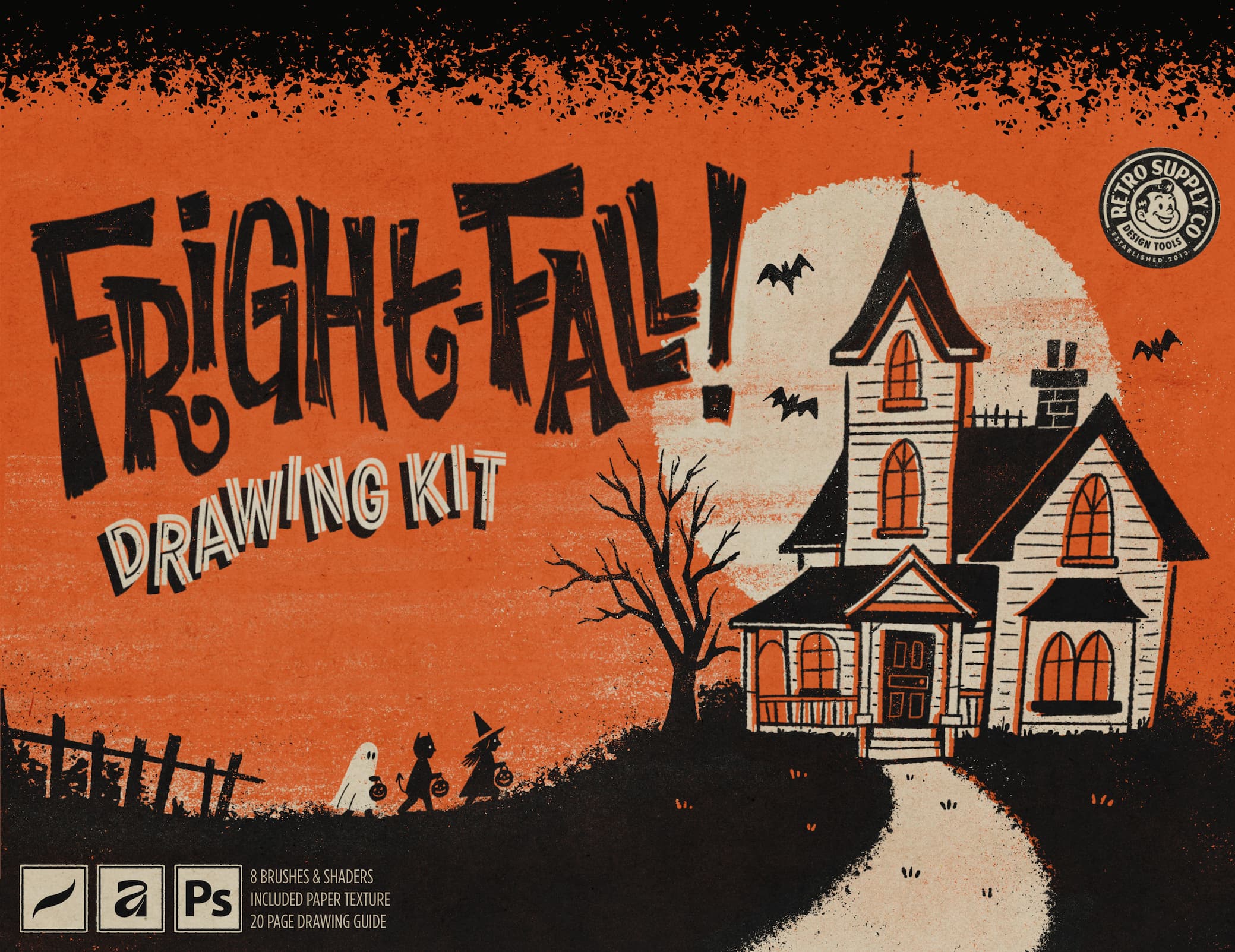 Fright-Fall Drawing Kit