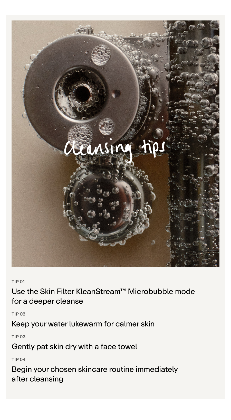 Cleansing tips