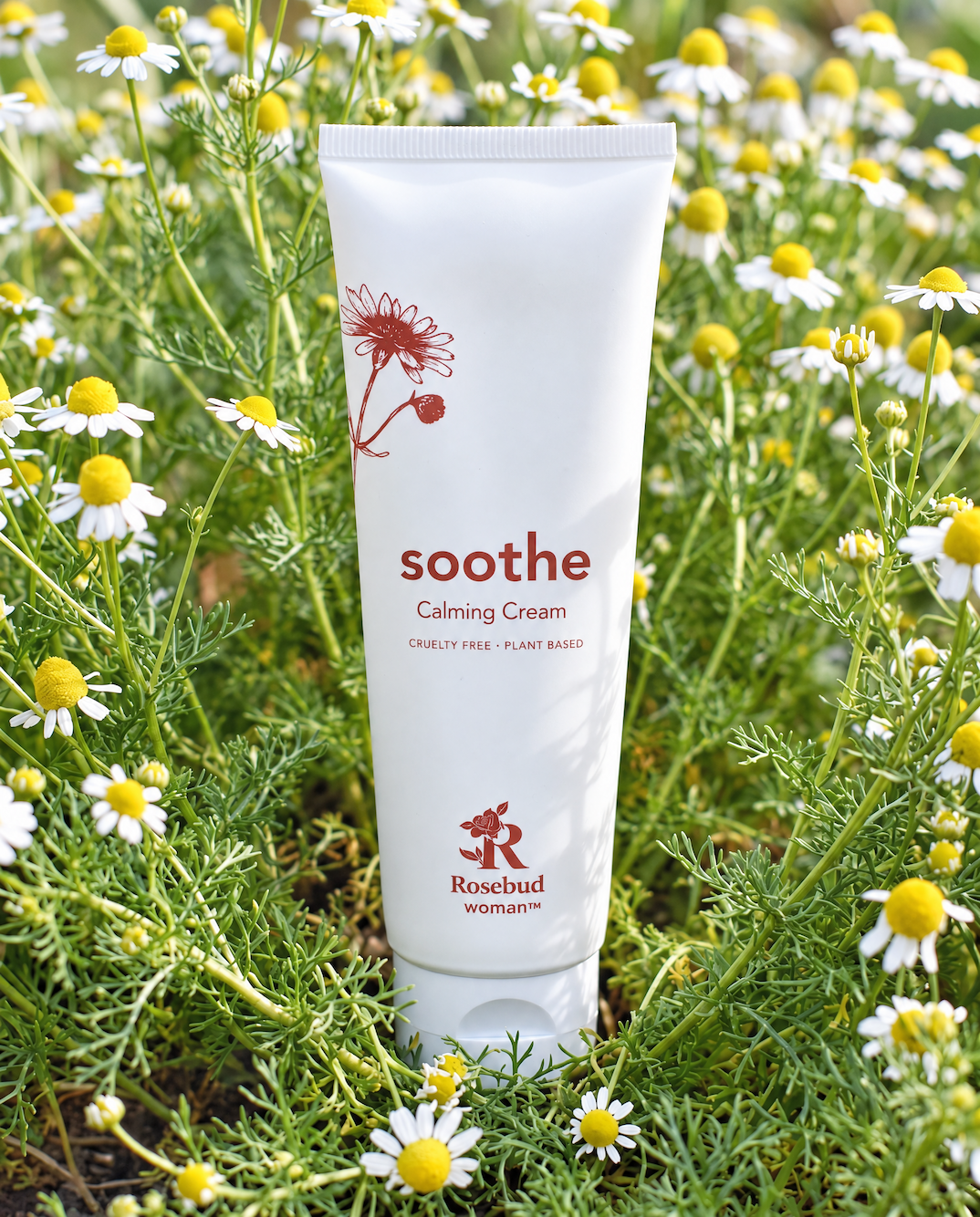 Soothe on a field of Chamomile