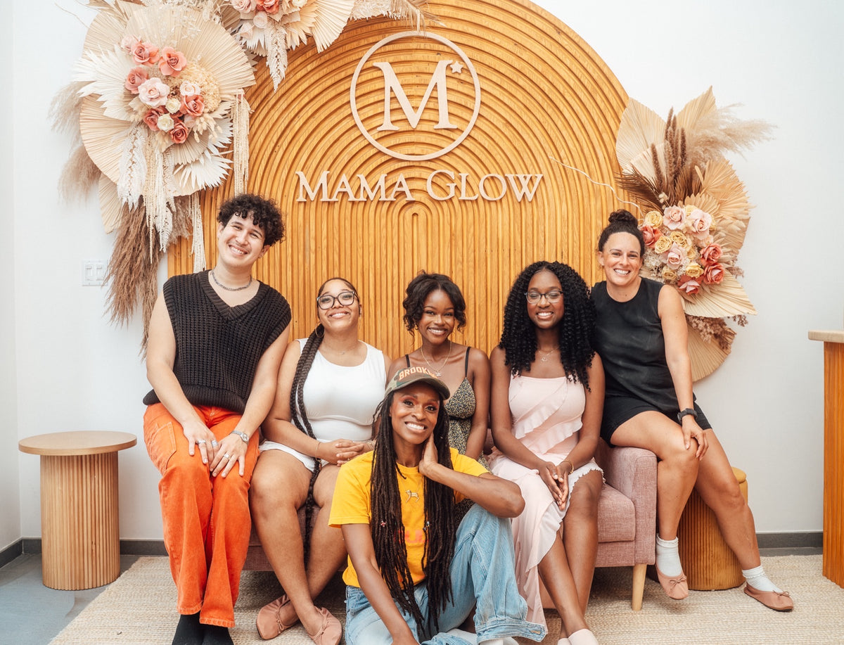 The Mama Glow Foundation team with founder Latham Thomas