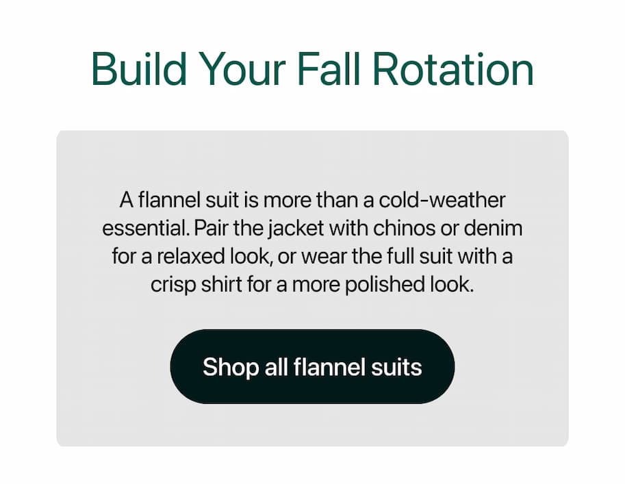 Build Your Fall Rotation