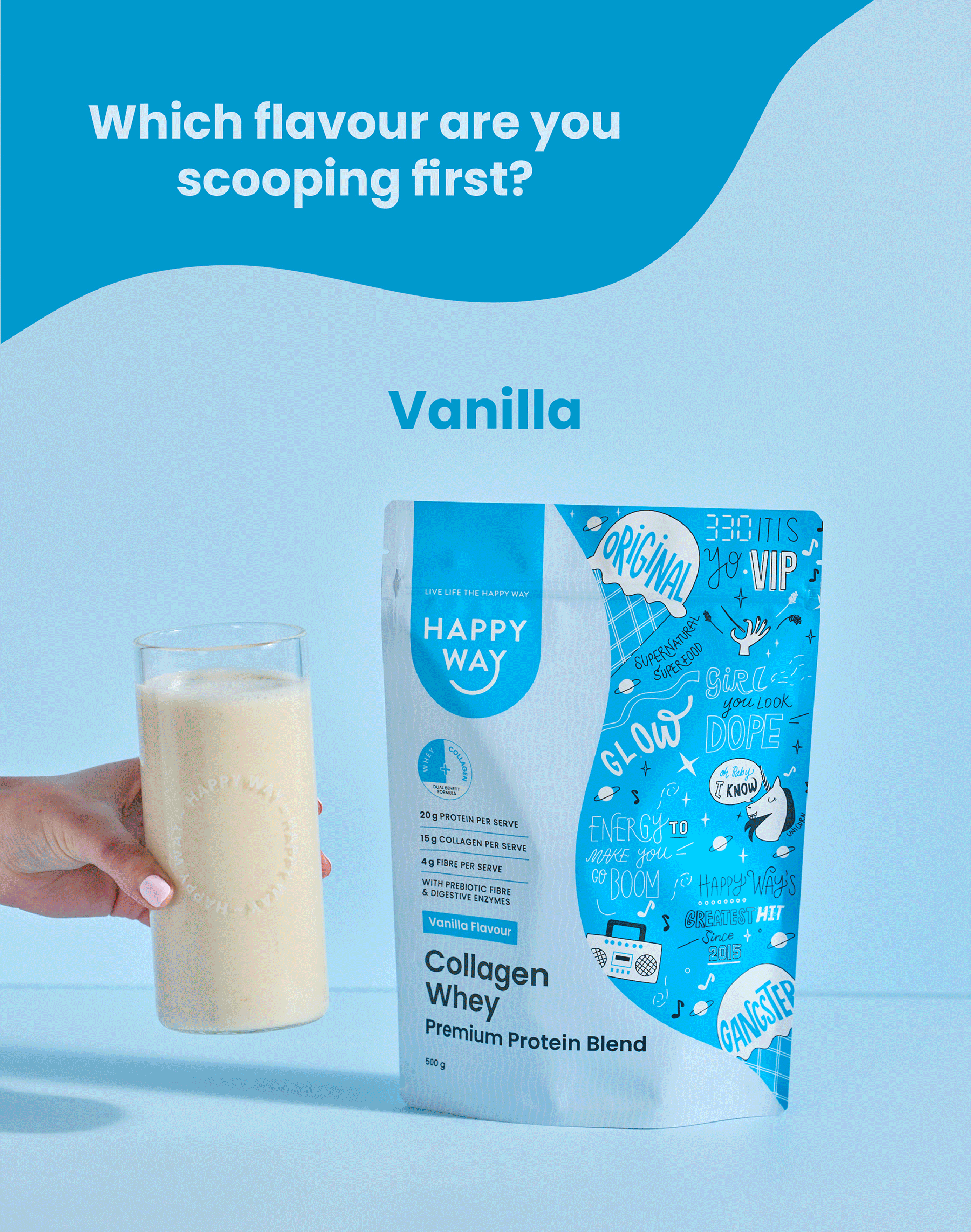 Which flavour are you scooping first?  VANILLA CHOCOLATE BANANA COFFEE 