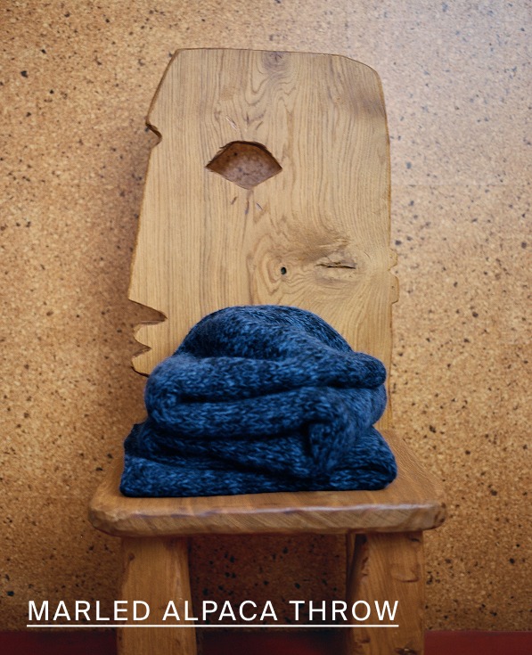 cloud cotton marled alpaca throws