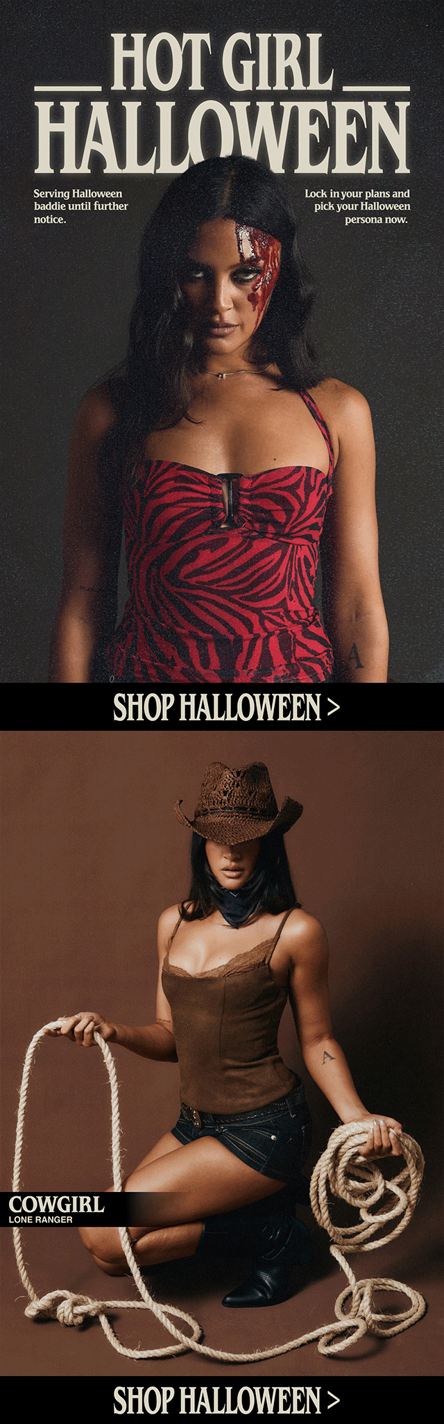 Time to choose your Halloween look…