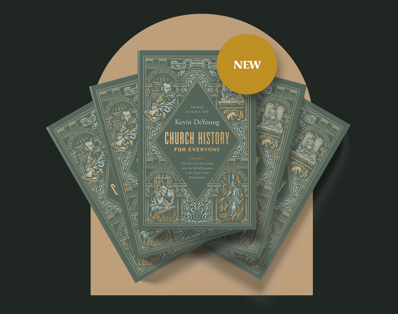 New: five copies of Church History for Everyone, Volume 1 by Kevin DeYoung, foreword by Mark A. Noll