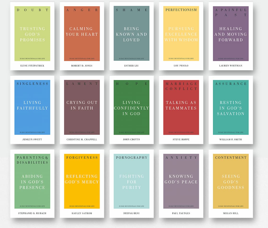 In the 31-Day Devotionals for Life series, biblical counselors and Bible teachers guide you through specific situations or struggles, applying God’s Word to your life in practical ways day after day.