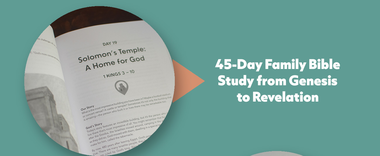 Most kids who have been to Sunday School know the key Bible stories. But do they understand how each of those stories link together as a part of God’s plan for Redemption? God's Story, Our Story walks your family through the whole Bible as one big story in just 9 weeks. Short, daily devotions and hands-on Journey Cards help your kids visualize where each story fits, and where they fit in God's plan too.