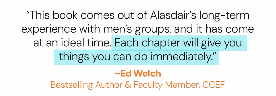 We are relationally malnourished.Although the covid masks are gone, it’s too easy to hide behind screens, replacing face-to-face relationships with longform podcasts and online debates. Yet we are called to forge friendships that strengthen, “as iron sharpens iron.”Drawing on twenty years of counseling experience, Alasdair Groves offers practical ways to have more meaningful conversations, talk about difficult things, encourage one another, and build the kind of friendships that help us persevere in faith.