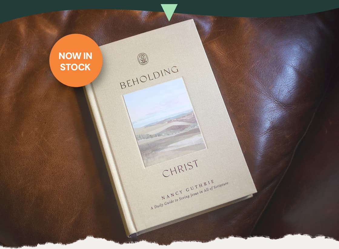 Nancy Guthrie Provides 365 Daily Bible Reading Introductions That Equip Readers to Understand Each Day's Passage and What It Uniquely Reveals About Christ  Each book of the Bible is a chance to encounter Jesus, and every day of the year is an opportunity to seek him more deeply. In Beholding Christ, Bible teacher and bestselling author Nancy Guthrie offers 365 daily Bible reading introductions that provide background, context, and perspective to guide the reader into greater understanding of each day's text as well as insight on how the passage uniquely reveals the person and work of Christ.  Drawing upon Guthrie's years of experience as a Bible teacher and her passion for seeing Christ in all the scriptures, each day's reading begins with a statement about Christ that arises from the text, though it may not be immediately on the surface. In the reading introduction, she explains unfamiliar characters, events, and cultural realities; draws out biblical-theological themes; and emphasizes how the chapters fit into the bigger story of redemptive history. She then lists key words and ideas to look for as you read, as well as encouragement in how to respond in prayer, personal examination, meditation, and worship.  While Beholding Christ: A Daily Guide to Seeing Jesus in All of Scripture is designed to be a companion to whatever Bible you use, the ESV Beholding Christ Bible, which includes these instructive readings interspersed within the full ESV text, is also available. Beholding Christ will help you persevere in reading through the Bible in its entirety with a better understanding of what you're reading and with a greater focus on how it reveals the beauty, necessity, and sufficiency of Christ.