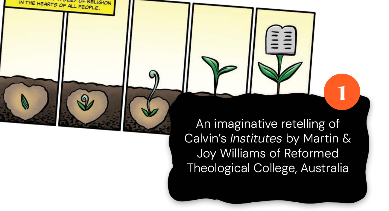 1. An imaginative retelling of Calvin’s Institutes by Martin & Joy Williams of Reformed Theological College, Australia