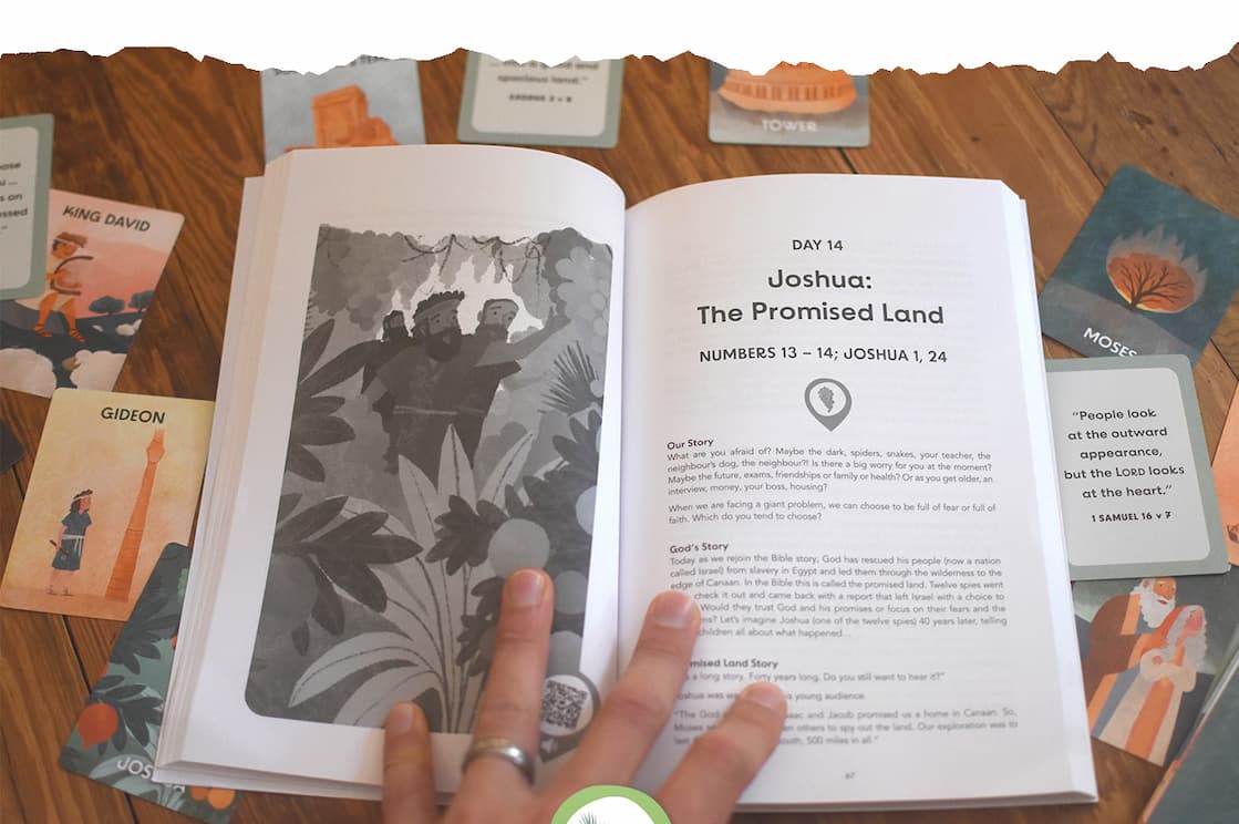 Most kids who have been to Sunday School know the key Bible stories. But do they understand how each of those stories link together as a part of God’s plan for Redemption? God's Story, Our Story walks your family through the whole Bible as one big story in just 9 weeks. Short, daily devotions and hands-on Journey Cards help your kids visualize where each story fits, and where they fit in God's plan too.
