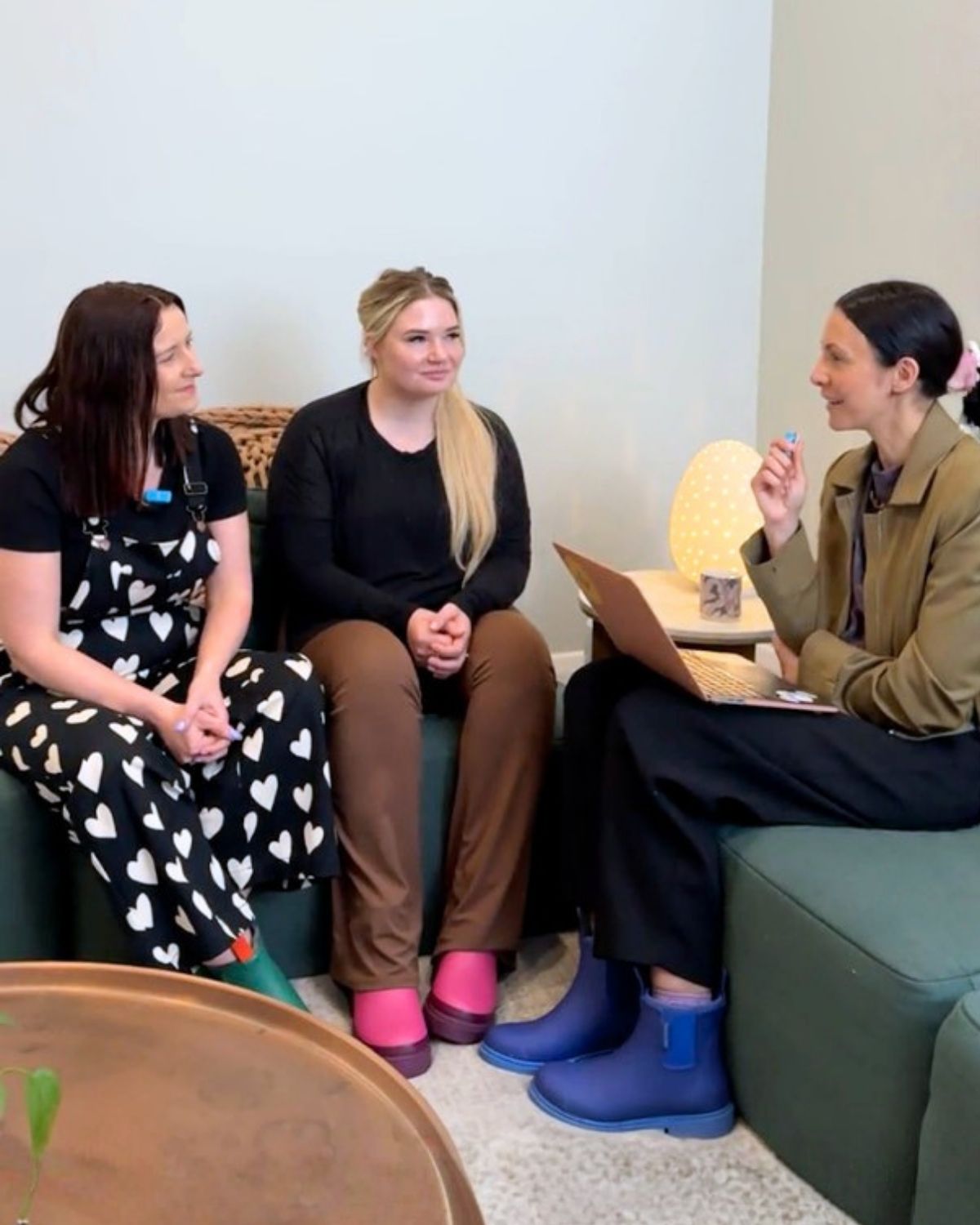 Dani interviewing Bridge It team