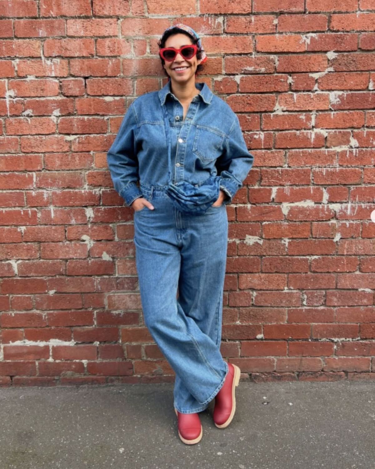 @jazzdbell wears Brick Red Bobbi Boot