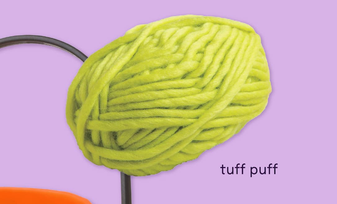 tuff puff in chartreuse >>