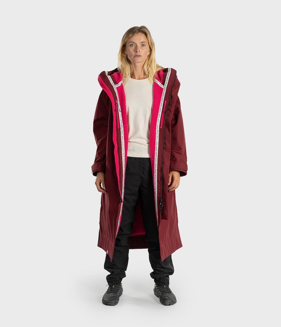 Dryrobe® Waterproof Parka in Burgundy