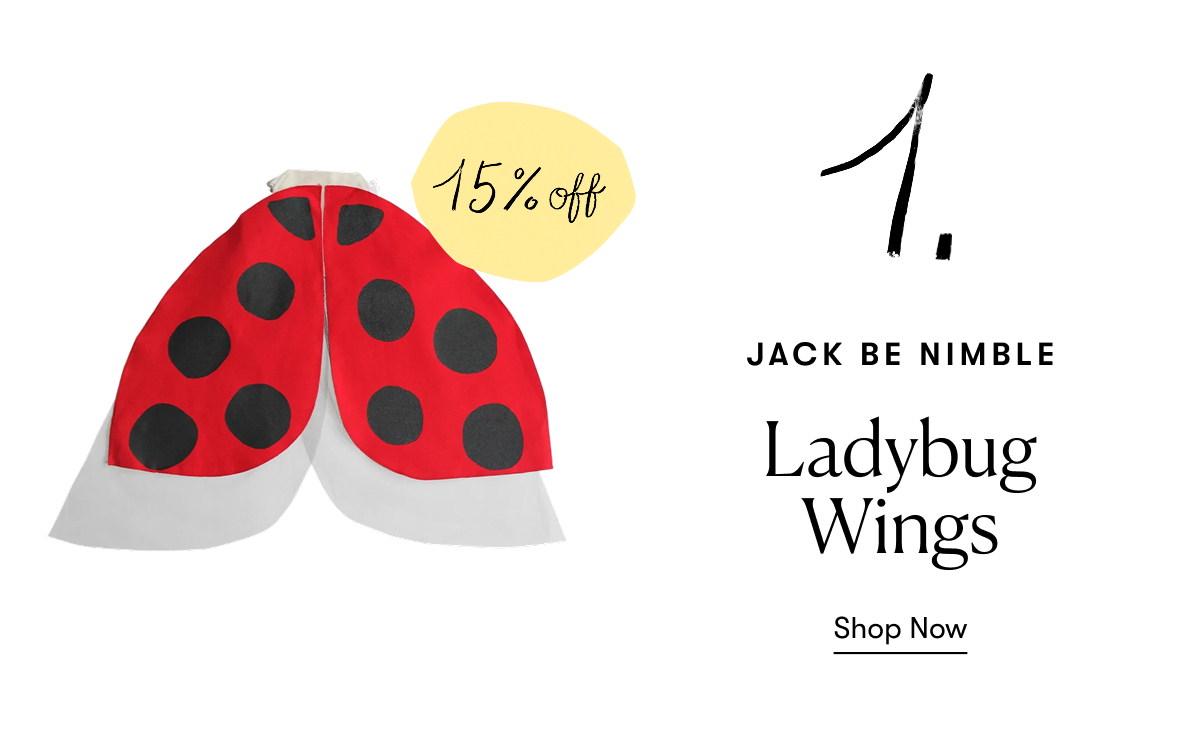 Jack be Nimble: Ladybug Wings | 15% Off