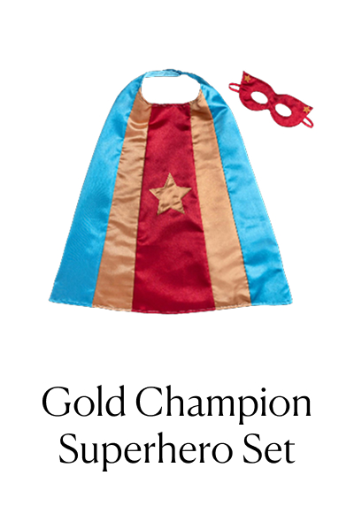 Gold Champion Superhero Set