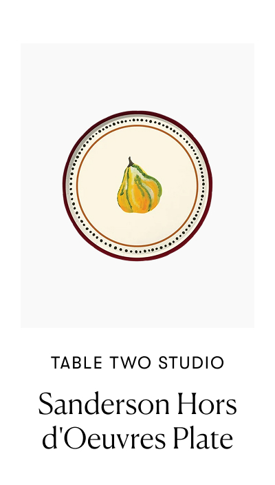 Sanderson Hors Doeuvres Plate Gourd