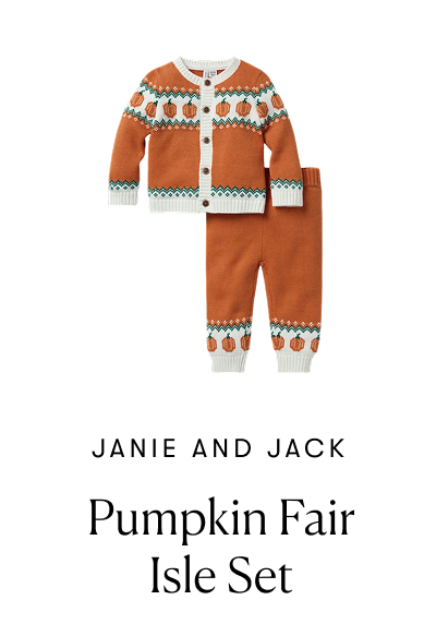 Pumpkin Fair Isle Set