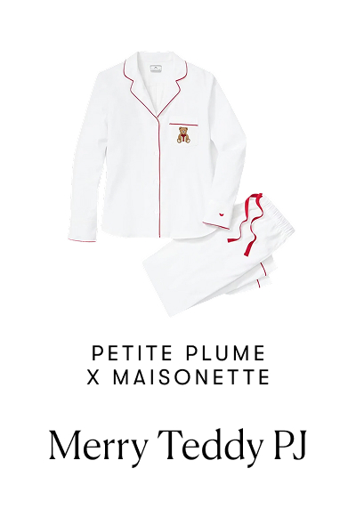 Petite Plume x Maisonette | Merry Teddy PJ