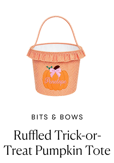 Bits & Bows: Ruffled Trick-or-Treat Pumpkin Tote