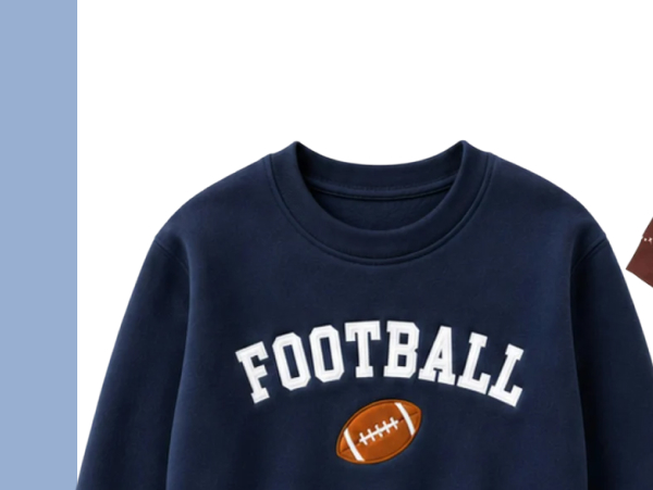 Bits & Bows | Football Sweatshirt