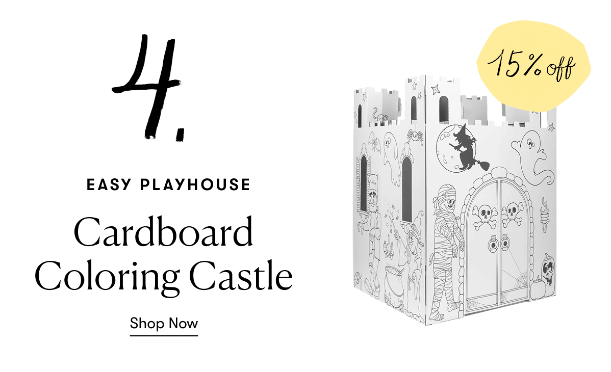 Easy Playhouse: Cardboard Coloring Haunted Castle | 15% Off 
