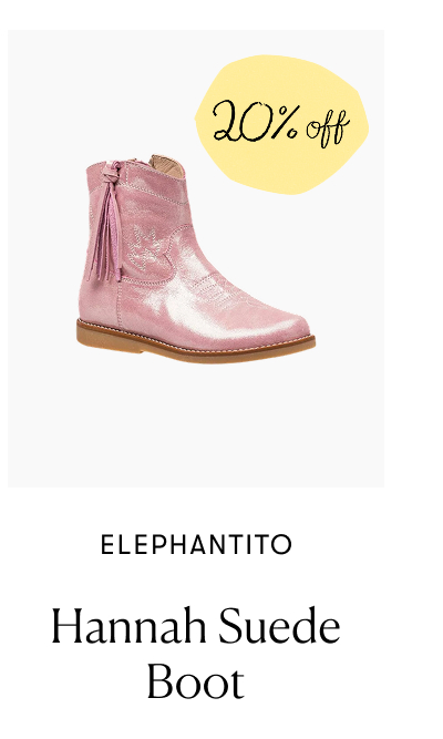 Elephantito Suede Boot 20% Off