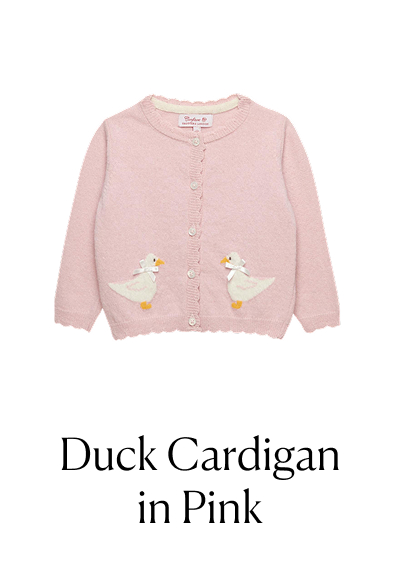 Duck Cardigan in Pink