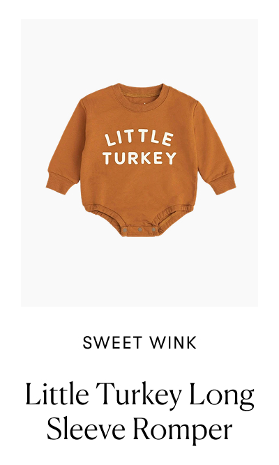 Turkey Thanksgiving Long Sleeve Romper