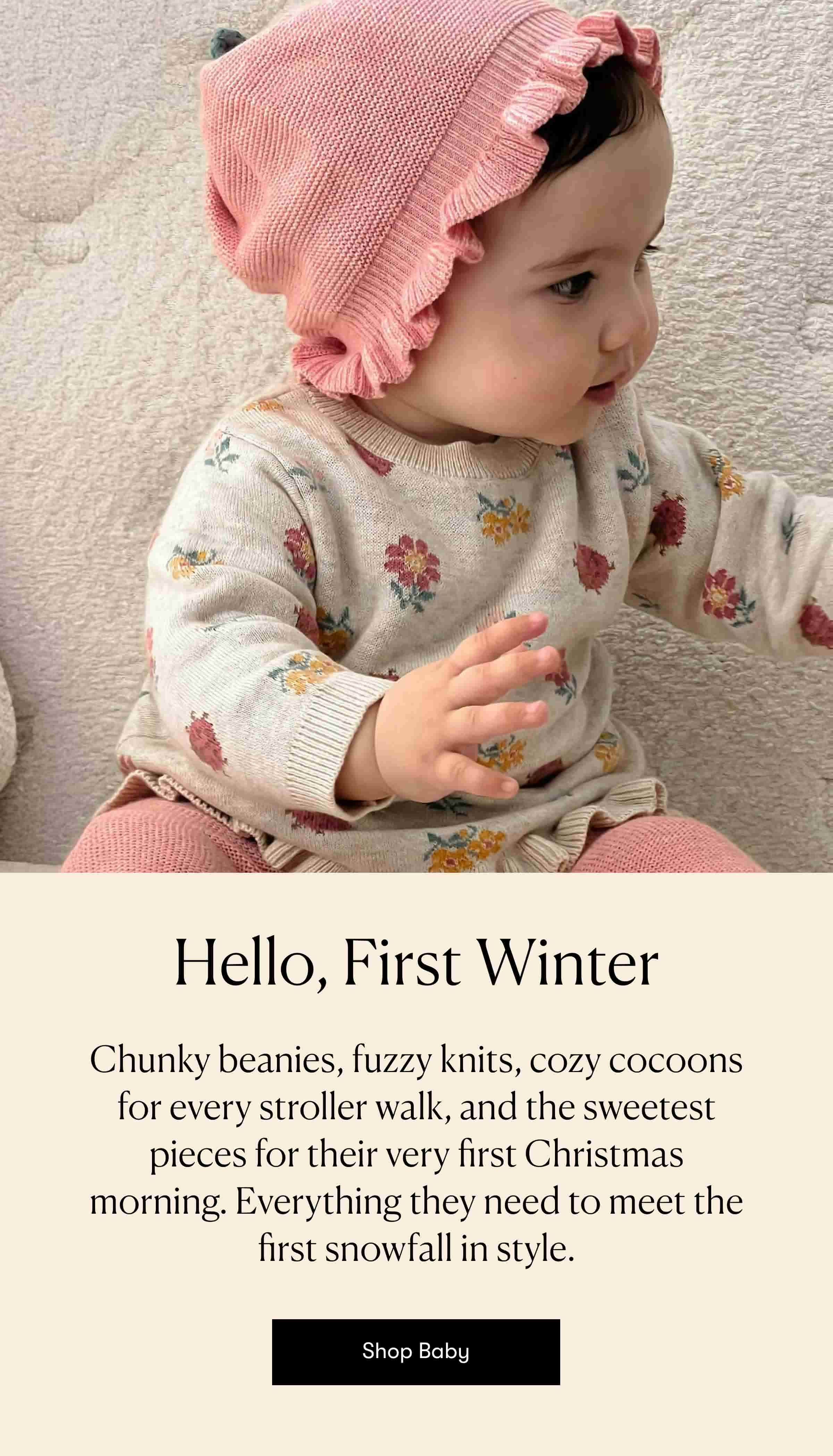 Hello, First Winter