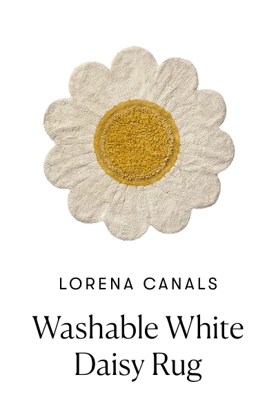 Lorena Canals | Washable White Daisy Rug