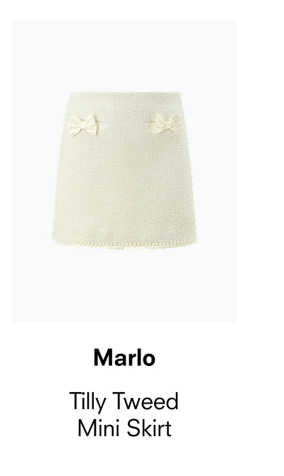 Marlo: Tilly Tweed Mini Skirt