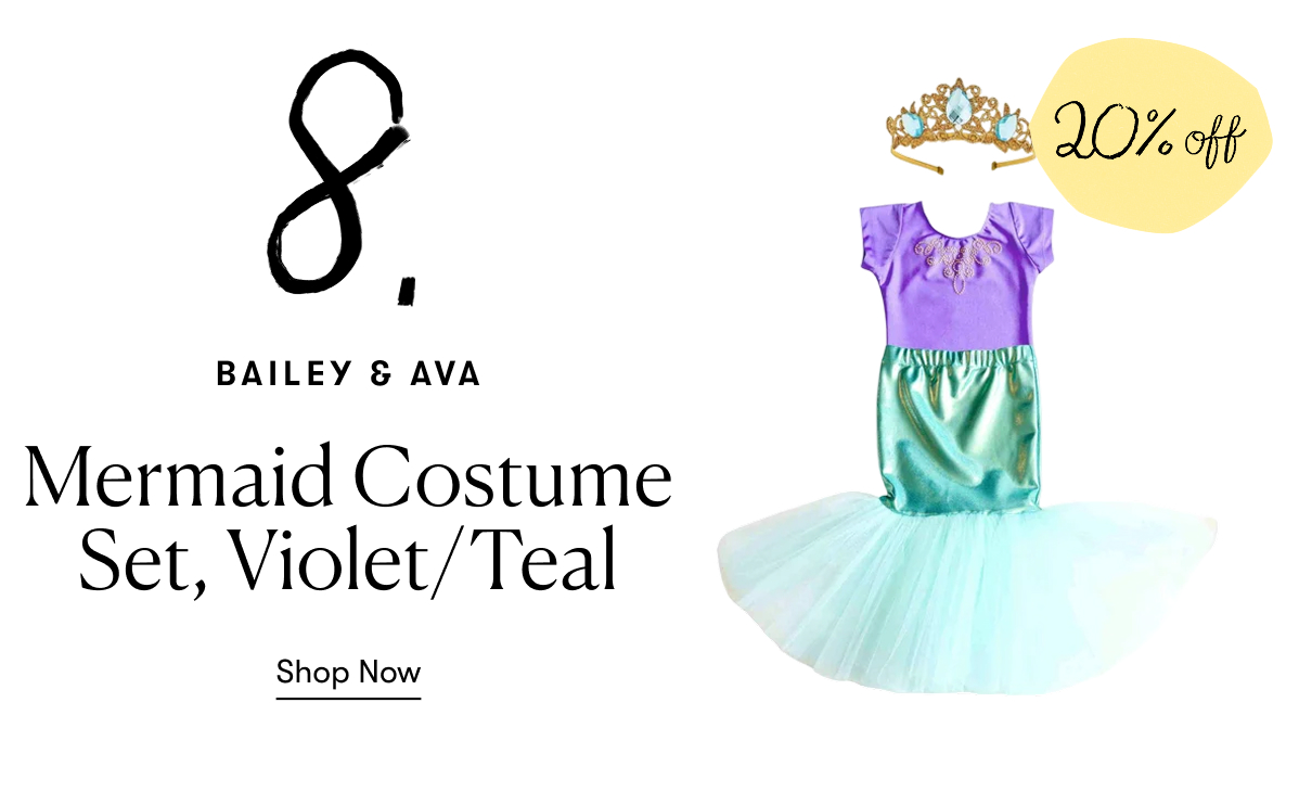 Bailey & Ava: Mermaid Costume Set, Violet/Teal | 20% Off