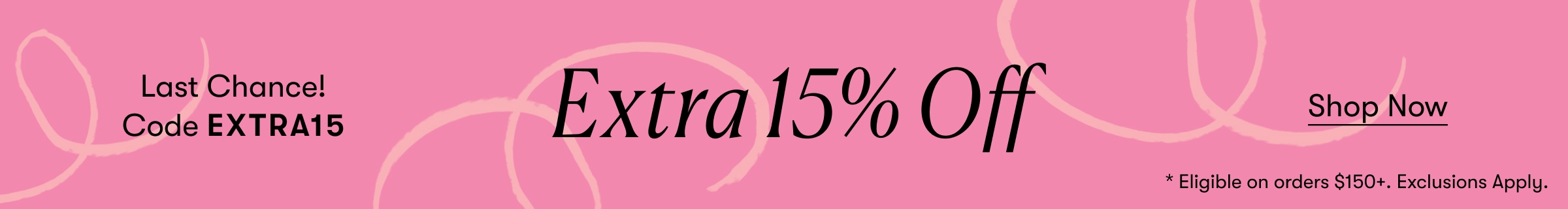 Extra 15% Off Sitewide | Code EXTRA15
