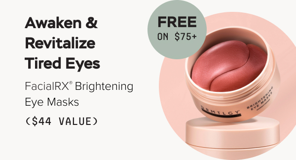 Awaken & revitalize tired eyes with FacialRX® Brightening Eye Masks ($44 Value) - FREE on $75+