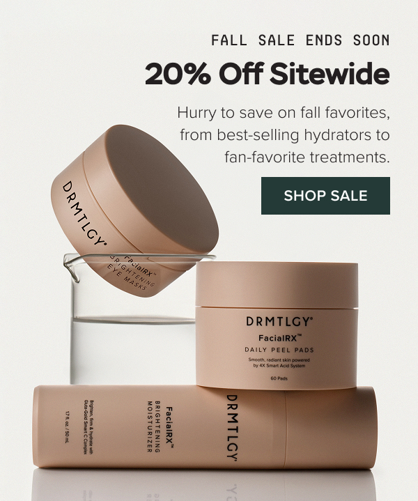 FALL SALE ENDS SOON: Hurry to save 20% on fall favorites, from best-selling hydrators to fan-favorite treatments. Shop The Sale.