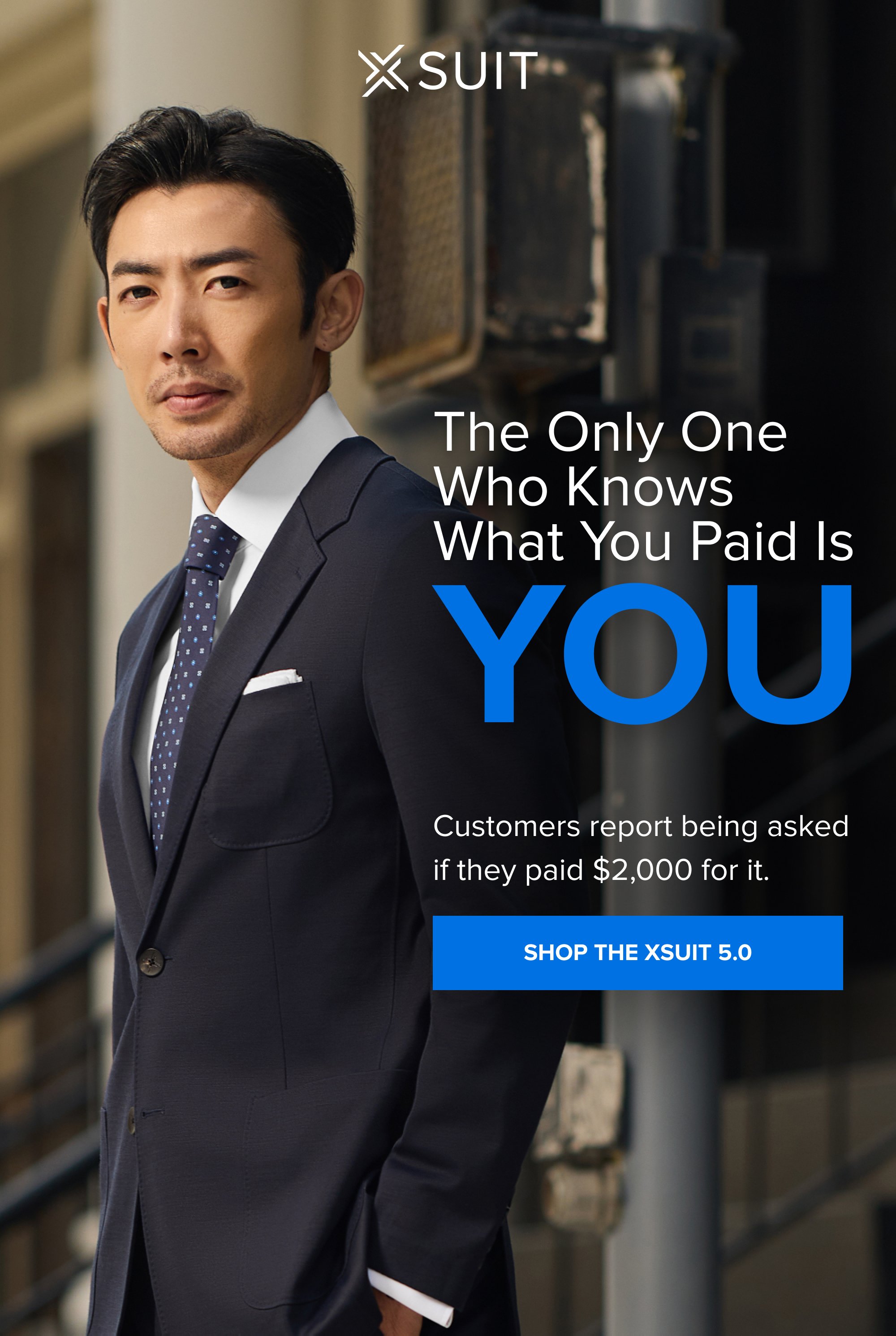 The Only One Who Knows What You Paid Is YOU Customers report being asked if they paid $2,000 for it. Shop the xSuit 5.0