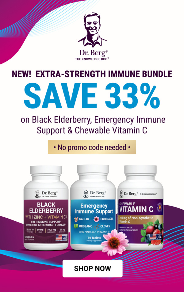 New! Extra-Strength Immune Bundle || Save 33% on Black Elderberry, Emergency Immune Support & Chewable Vitamin C