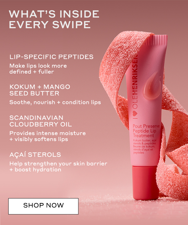 WHAT'S INSIDE EVERY SWIPE | SHOP SCANDI CANDY POUT PRESERVE
