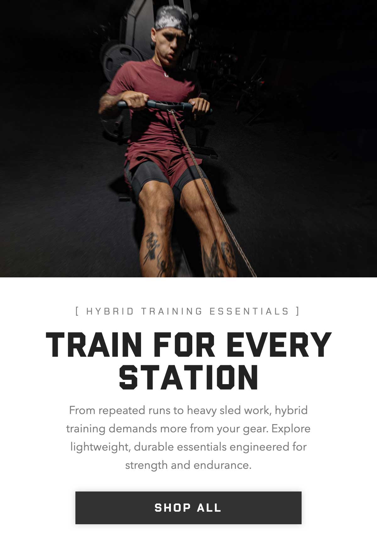 From repeated runs to heavy sled work, hybrid training demands more from your gear. Explore lightweight, durable essentials engineered for strength and endurance.