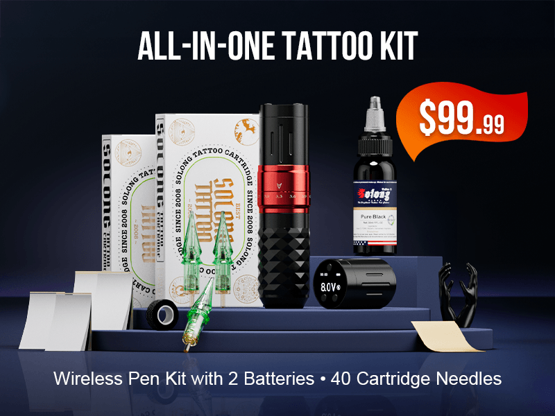 STIGMA Tattoo Machine Kit Q49 Tattoo Machines with 7 Color Inks & 20PC