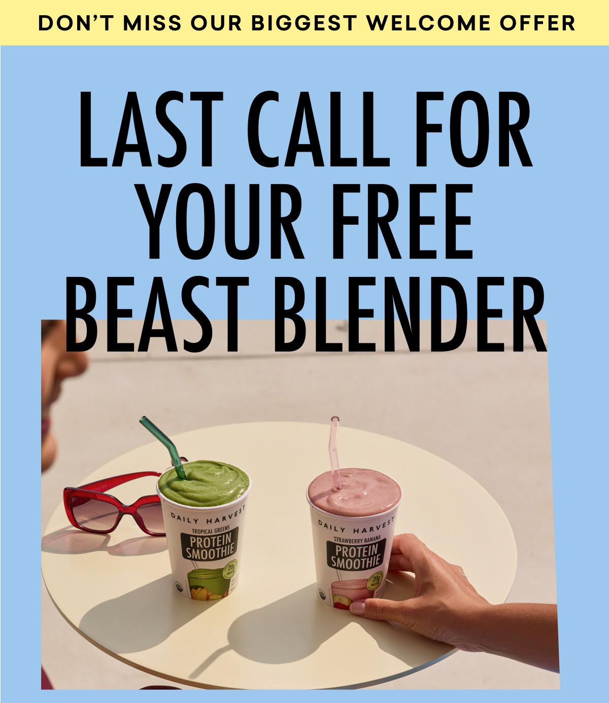 LAST CALL FOR YOUR FREE BEAST BLENDER