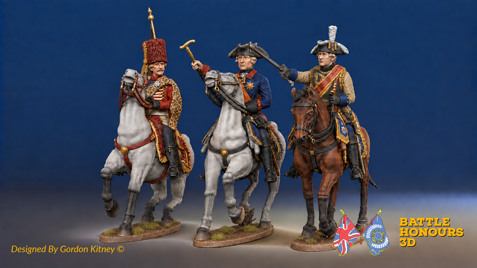 Colourised Prussian Seven Years' War figures from the newly launched Russian and Prussian ranges