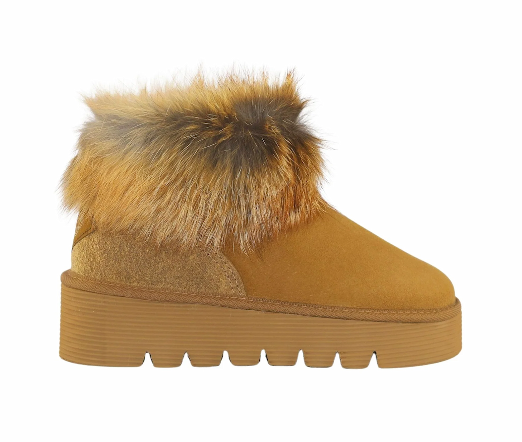 Platform Fox Ultra Chestnut Womens Boots | Sheepskins Downunder