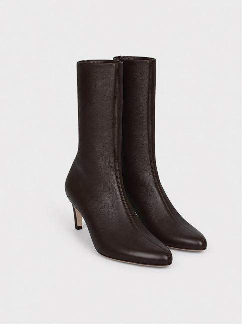 Harlow Mid Boot 55 Brown Stretch Nappa Leather