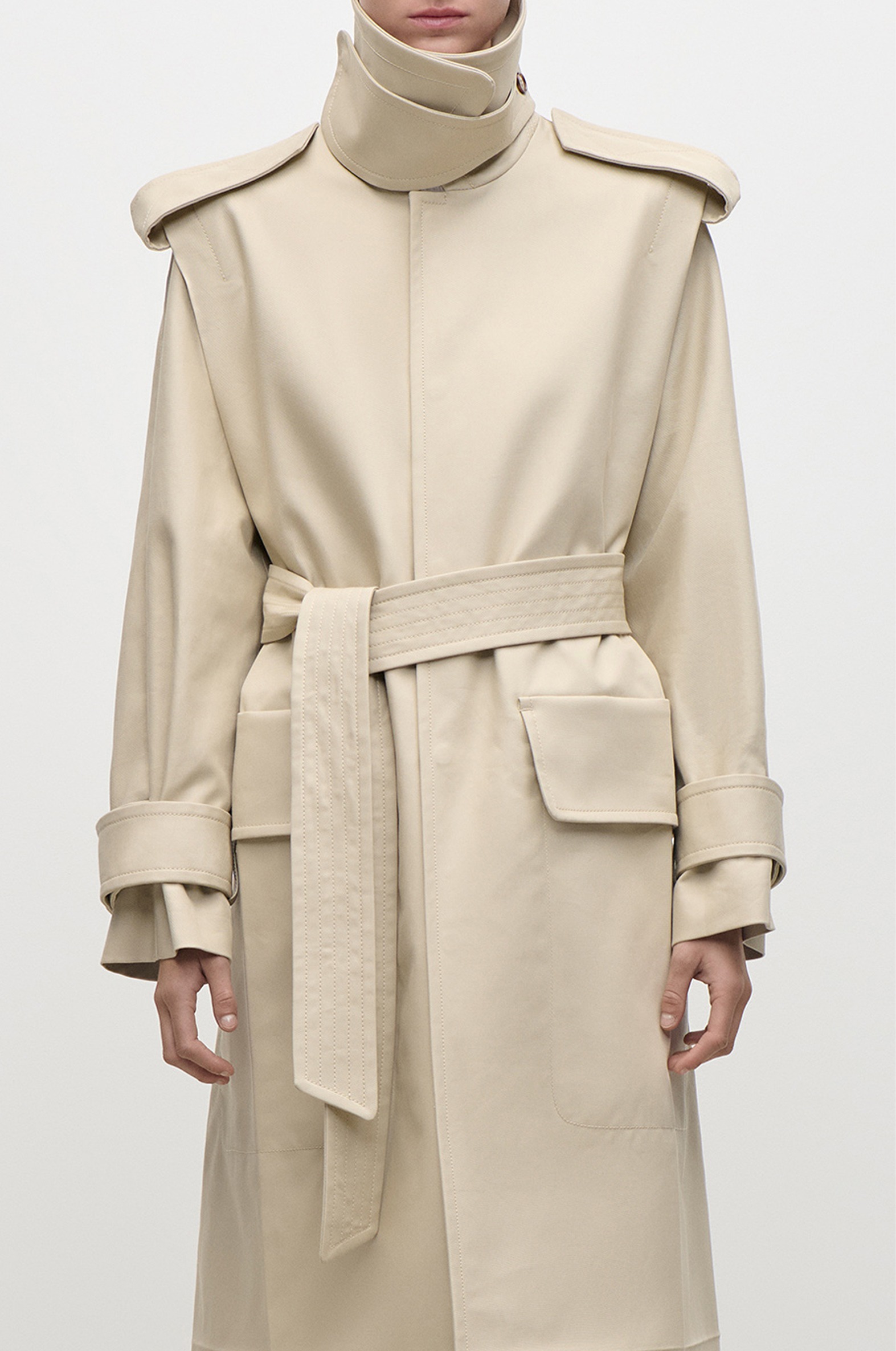Philippa Trench Coat In Beige