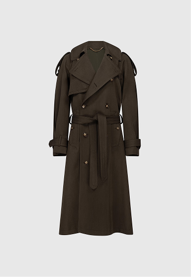 Esmee Trench Coat In Green