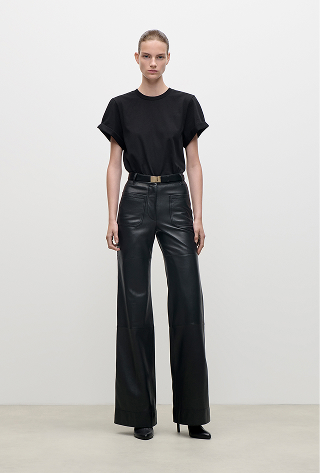 Leather Alina Trouser In Black